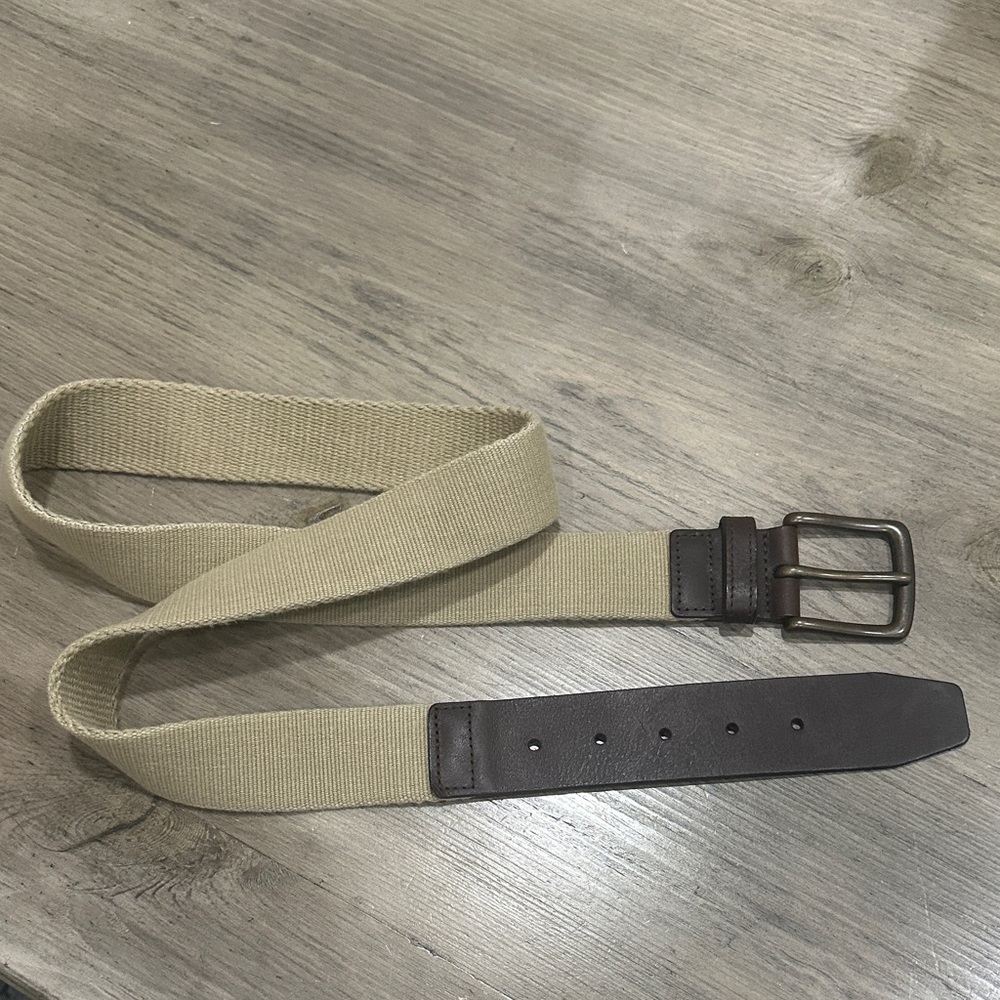 J Crew Men's Tan and Brown Belt